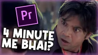 Learn Premiere Pro Basics in 4 Minutes! / Hindi