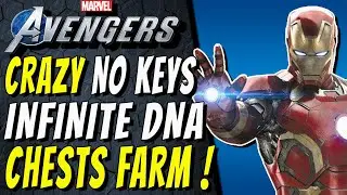 INSANE NO DNA KEYS INFINITE CHESTS FARM! Marvel's Avengers Unlimited Upgrade Modules & Patterns