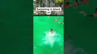Swimming in Island 🇹🇭 #thailand #thailandtravel #thailandvacation #island #travel #swimming #sea