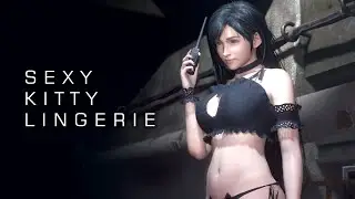Tifa in Sexy Kitty Lingerie ★ Resident Evil 2 Remake x Final Fantasy 7 Remake Mods