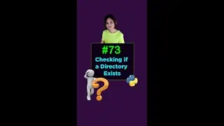 Checking if a Directory Exists in Python