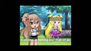 Turning into your irl oc #shorts #gacha #edit