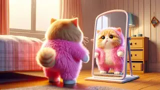 Cat transformed into Pink Monster | catstory