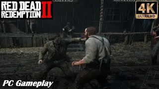 (4K) Cena ÉPICA de Arthur Morgan desceu a PORRADA no VALENTÃO.