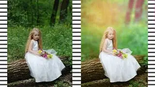 Photoshop Portrait Tutorials :  How to Edit Outdoor Portrait | Blur & Soft light effect