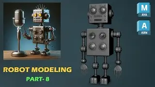 Create AMAZING 3D Robot (Part-8) in Minutes with Autodesk Maya Hard Surface Tutorial