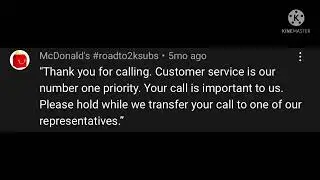 Thank you for calling.