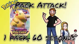 Pack Attack! VIVID VOLTAGE! Pokemon Card Opening! Big Pikachu Face #shorts PA330