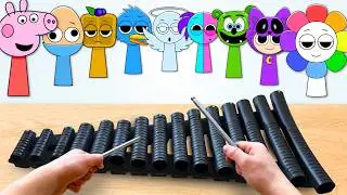 Top 53 Sprunki OCs recreated on REAL instruments!