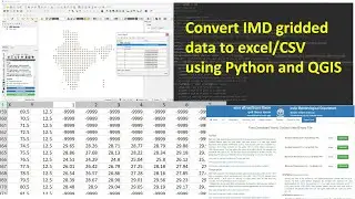 How to download and convert IMD gridded binary weather data to csv/excel using python and QGIS