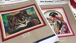 37.Канва с нанесенной схемой/JoySunday/Обзор наборов