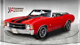 1971 Chevelle SS 454 Convertible Start Up Test Drive and Walk Around