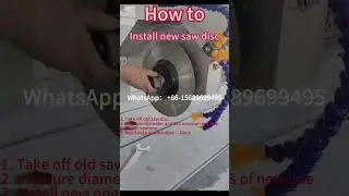 How to replace and install a new saw blade