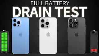 iPhone 13Pro Max Vs 14Pro Max Vs 15Pro Max BATTERY DRAIN TEST