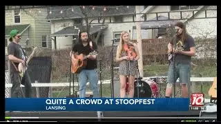 "The folk sound of The Wild Honey Collective" Stoopfest 2022 News Broadcast WILX