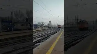 Wjazd EP07 na stację Warszawa Wschodnia