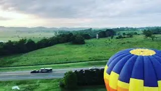 Hot air balloon launch from Franklin TN