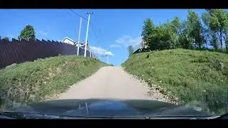 Мезмай. Апшеронский район. Поездка на машине по улочкам поселка.