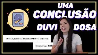 reagindo ao meu trabalho de faculdade sobre RAID: MEUS ERROS E COMO VOCÊ PODE FAZER DIFERENTE