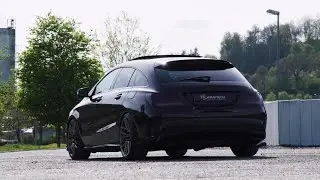 Wrapping Nadine´s AMG in Black Vampire | 4K | Carporn