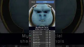 Blender Facial Expression Shape Key Animation Controls
