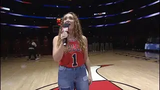 Emily Kristen Morris- National Anthem at Chicago Bulls game