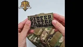 Funny Pitter Patter Let’s Get At’Er Letterkenny Morale Laser Cut Patch #army #bag #tactical
