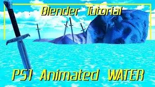 How to make PS1 Style ANIMATED WATER 🌊 | Blender Tutorial