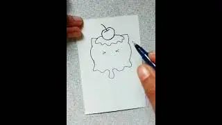 Cat Icecream Drawing | Easy and Cute Drawing Ideas 