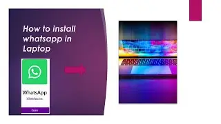 How to download WhatsApp in PC | How to connect WhatsApp to PC | How to Download whatsapp in Laptop