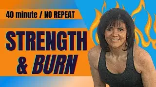 40 Minute🧡Compound STRENGTH🧡 & BURN🧡for FAT Loss💥NO REPEAT Workout