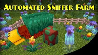 Automated Sniffer Farm | Minecraft Bedrock Farm Tutorial | MCPE XBOX PS SWITCH