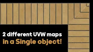 How to assign 2 different UVW Maps to a single object