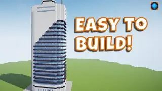 How to Build a Modern Skyscraper in Minecraft  (#9 Hospital Tower)