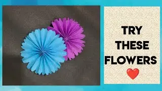 Beautiful Flowers From Paper.Easy to make