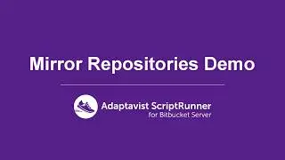 ScriptRunner for Bitbucket | How to mirror Bitbucket Repositories with GitHub Repositories