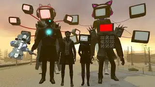 The power of Titan Cameraman Upgraded and TV Man in Garry's Mod