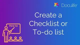 Mobile App: Create a Checklist or To Do List