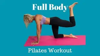 15 Minute Full Body Pilates Workout For Beginners- No Equipment Needed!