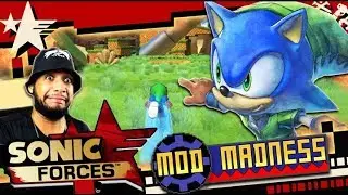 Sonic Forces (PC 4K 60FPS) Lost Valley HARD MODE w/Link Sonic - Mod Madness