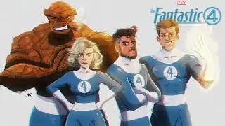 Let's Draw The Fantastic Four | Speed Painting Process