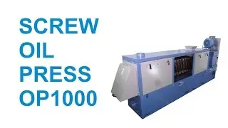 Oil press for soya OP-1000 / Ukraine / 2016.12.15