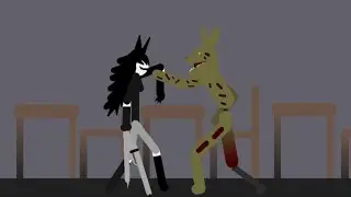 Miss Circle (Fundamental Paper Education) vs Springtrap (Five Nights At Freddy)