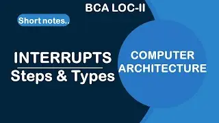 Interrupt in Computer Architecture | Interrupt Structure | Types of Interrupts | BCA LOC