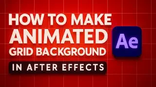 BEGINNER - How to make animated grid background in Adobe after effects | step by step tutorial.