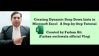 Dynamic Drop Down Lists Microsoft Excel Tutorial How to create a drop-down list in Microsoft Excel
