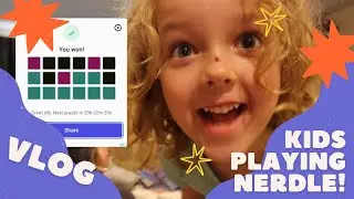 VLOG: Playing Nerdle with my kids (5&10 yr olds) Fun with Maths!