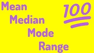 An Average Video | Mean, Median, Mode, and Range