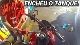 FUI ABASTECER A FAZER 250CC E TIVE UMA SURPRESA!