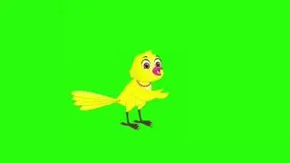 Talking Bird Green Screen Video | Green Screen Cartoon Bird No Copyright | Free Download